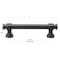 Gliderite Hardware 3-3/4 in. Center to Center Oil Rubbed Bronze Classic Euro Bar Pull - 4361-96-ORB 4361-96-ORB-1 - alternate 3